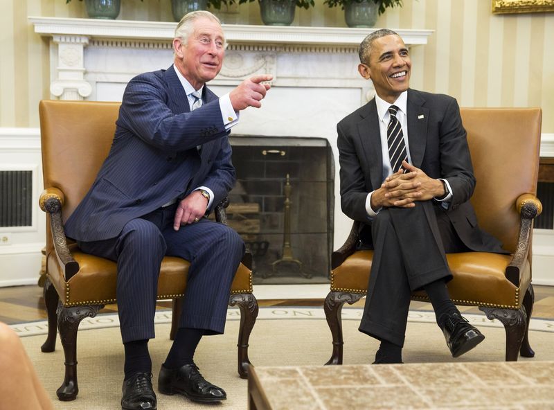 © Reuters. Presidente dos EUA Barack Obama em encontro com príncipe Charles na Casa Branca