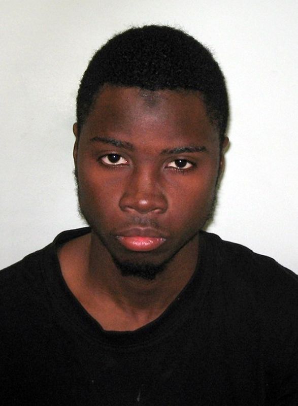 © Reuters. Undated handout booking photograph of British teenager Brusthom Ziamani, who was found guilty of plotting to behead a soldier in London