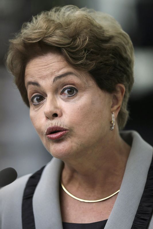 © Reuters. Presidente Dilma Rousseff no Palácio do Planalto