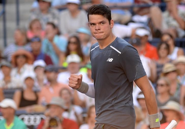 © Reuters. Tennis: BNP Paribas Open-Nadal vs Raonic