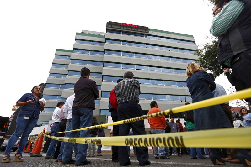 © Reuters. زلزال يهز وسط المكسيك ولا تقارير مبدئية عن وقوع اضرار