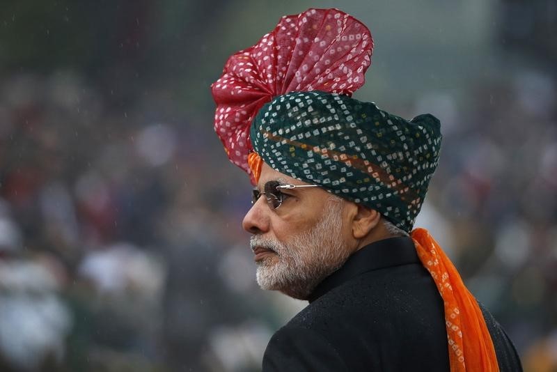 © Reuters. India's Prime Minister Modi attends India's Republic Day parade in New Delhi