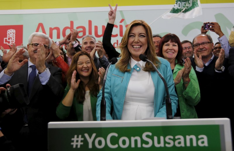 © Reuters. Susana Díaz dice que gobernará en solitario en Andalucía