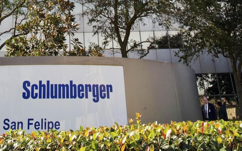 © Reuters. The exterior of Schlumberger headquarters building is pictured in the Galleria area of Houston