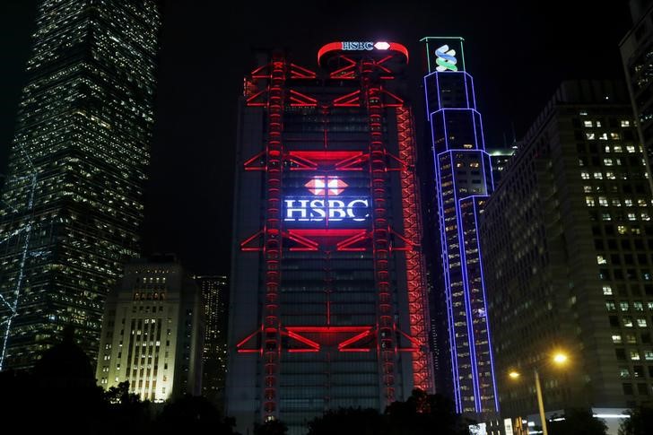 © Reuters. Prédio do HSBC em Hong Kong