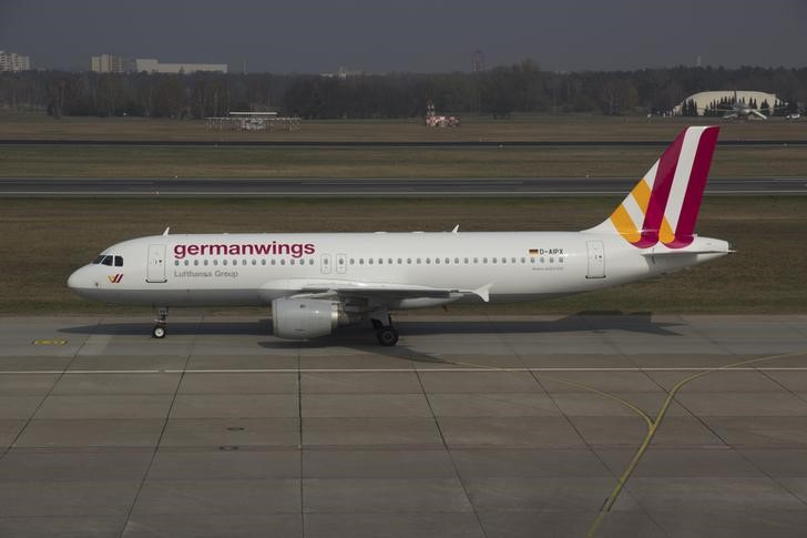 © Reuters. Airbus A320 da Germanwings. mesmo modelo do que caiu no sul da França