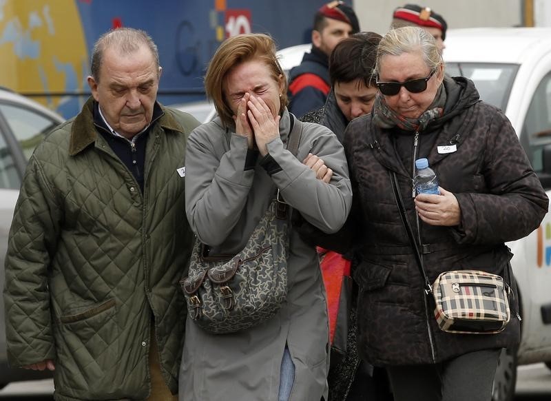 © Reuters. فرنسا: طائرة جيرمانوينجز المنكوبة لم تطلق نداء استغاثة