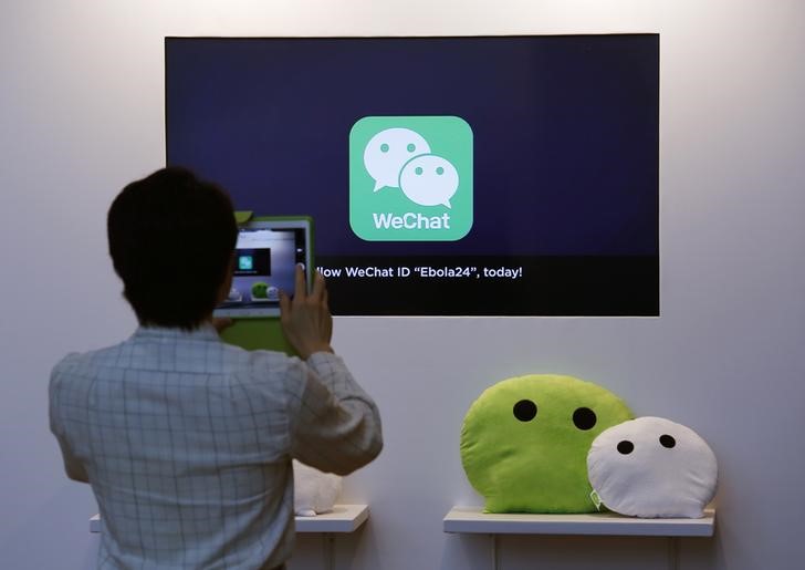 © Reuters. China censura el contenido sexual en su aplicación WeChat