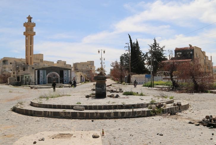 © Reuters. Vista da cidade síria de Bosra al-Sham 