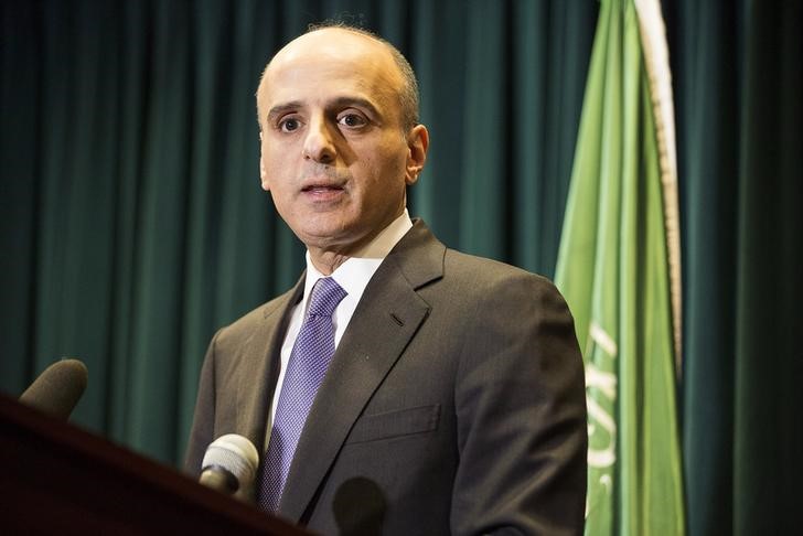 © Reuters. Embaixador saudita nos EUA Adel Al-Jubeir concede entrevista em Washington