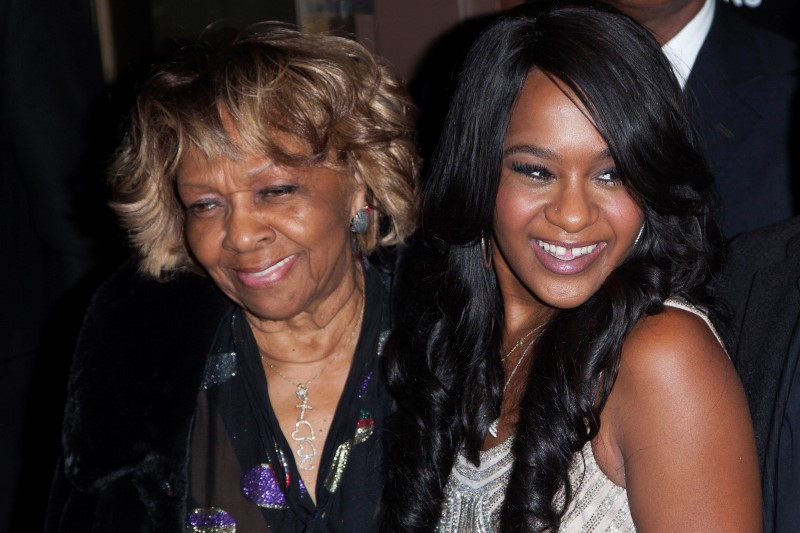 © Reuters. File photo of Cissy Houston and Bobbi Kristina Brown attending the opening night of "The Houstons: On Our Own" in New York