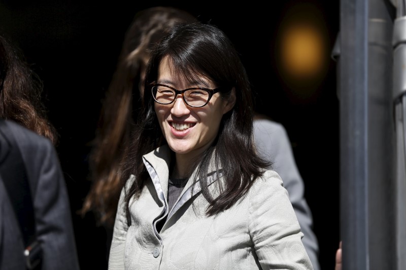 © Reuters. Ellen Pao leaves court as her sexual bias trial against fomer employer Kleiner Perkins Caufield & Byerr continues in San Francisco