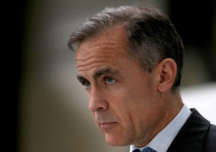 © Reuters. The Governor of the Bank of England Mark Carney addresses business leaders and guests during his visit to the University of Sheffield