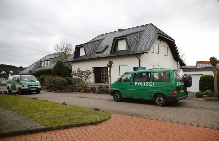 © Reuters. Casa do copiloto Andreas Lubitz em Montabaur, no Estado da Renânia-Palatinado