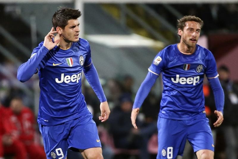 © Reuters. El mediocampista Marchisio queda descartado en Italia por una lesión de ligamentos