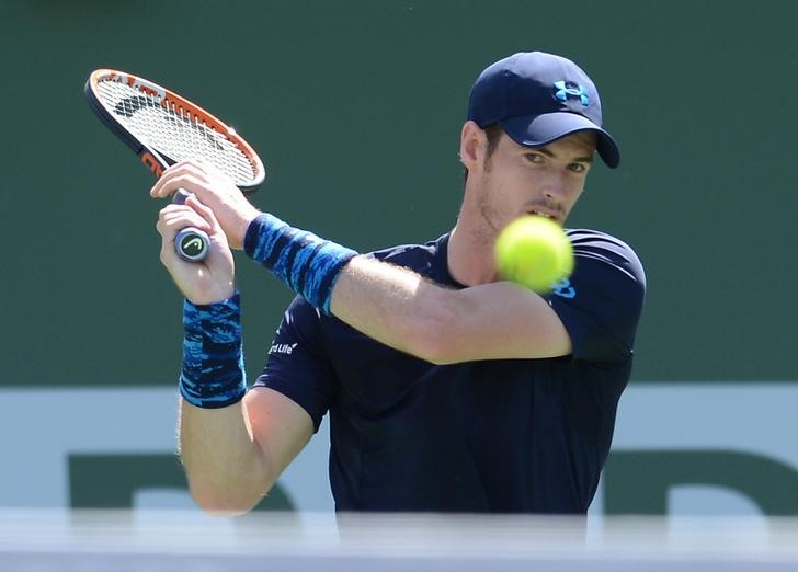 © Reuters. Tennis: BNP Paribas Open-Murray vs Lopez