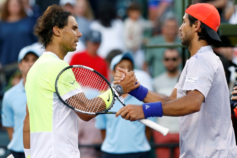 © Reuters. Tennis: Miami Open-Nadal v Verdasco