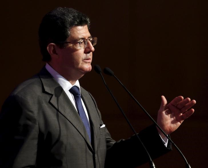 © Reuters. Ministro da Fazenda, Joaquim Levy, durante encontro em São Paulo