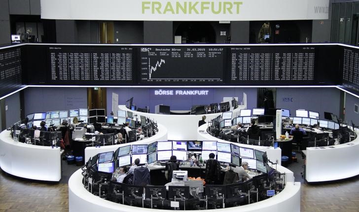© Reuters. مؤشرات الأسهم الأوروبية تسجل أفضل أداء في الربع/1 في سنوات