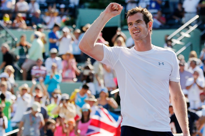 © Reuters. Murray obtém 500ª vitória na carreira ao bater Anderson em Miami