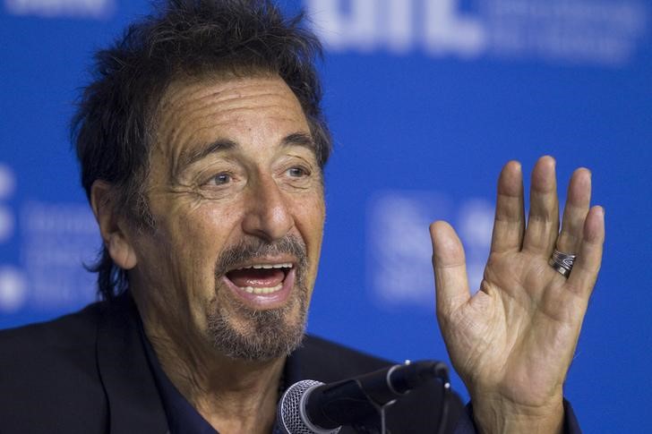 © Reuters. Al Pacino concede entrevista coletiva em Toronto