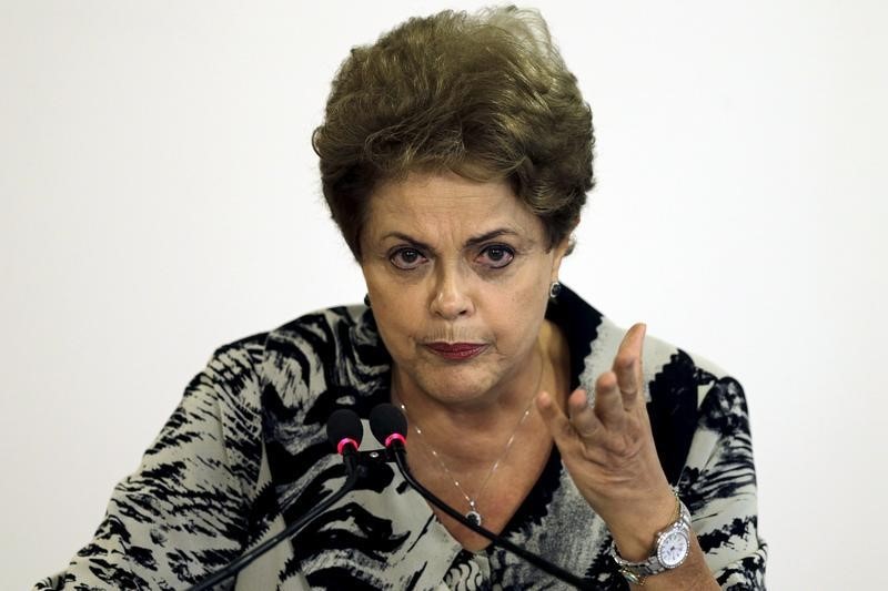 © Reuters. Presidente Dilma Rousseff durante evento no Palácio do Planalto