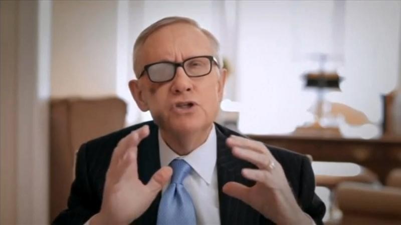 © Reuters. Video grab shows U.S. Senate Democratic leader Reid announcing he will not seek re-election in Washington