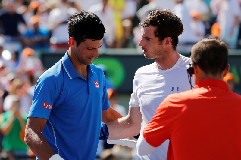 © Reuters. Tennis: Miami Open-Djokovic v Murray