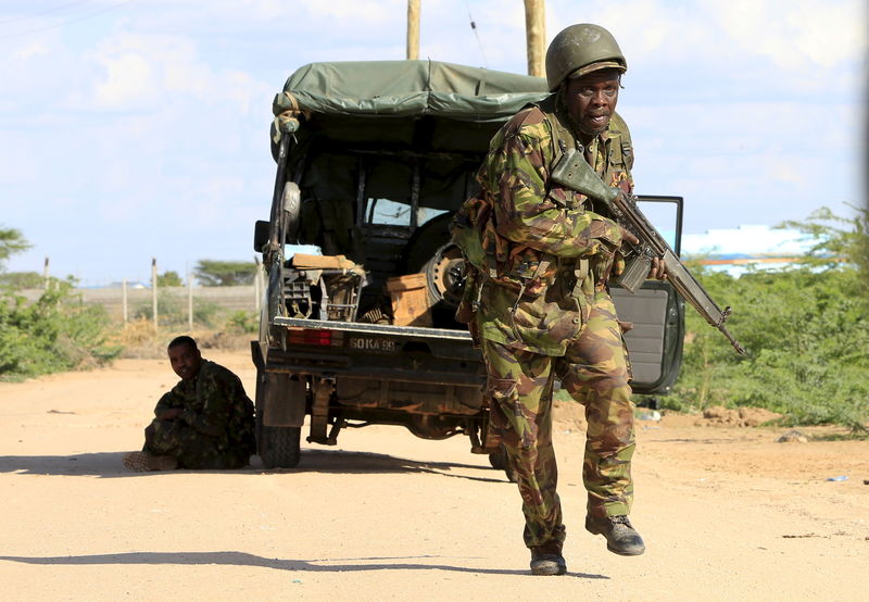 © Reuters. Soldado queniano perto de Garissa