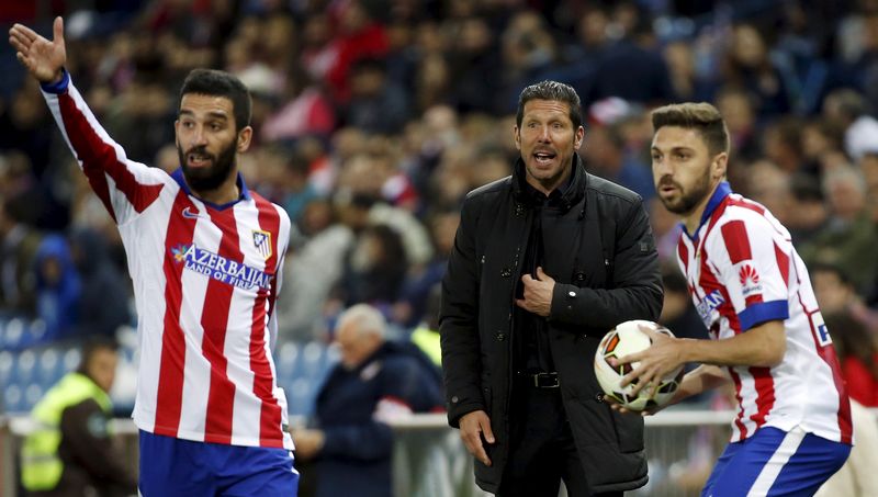 © Reuters. El Atlético de Madrid se afianza tercero tras ganar a la Real Sociedad 