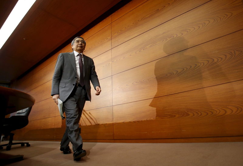 © Reuters. LA BANQUE DU JAPON CONSERVE SA POLITIQUE MONÉTAIRE ULTRA-ACCOMODANTE