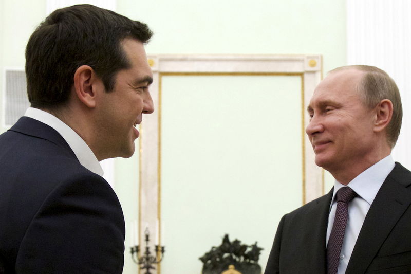 © Reuters. Putin dice que Grecia no ha pedido ayuda financiera a Rusia