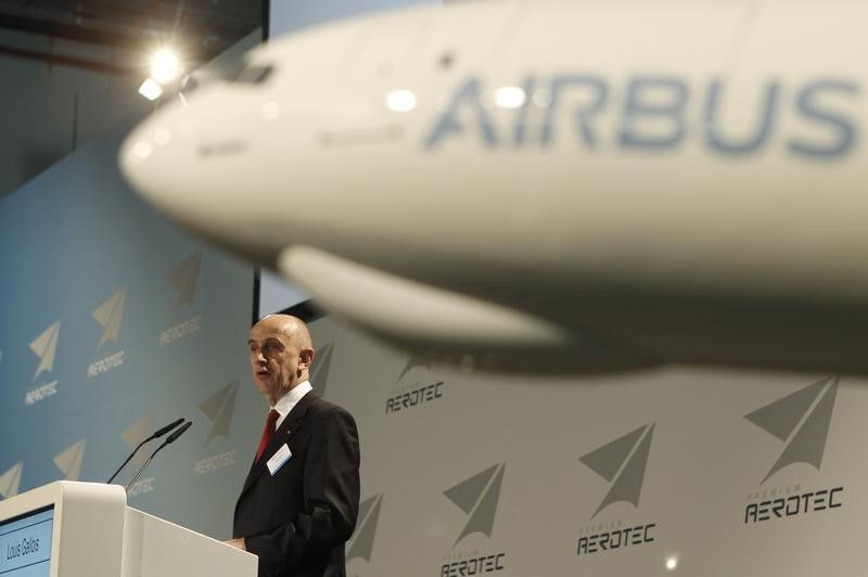 © Reuters. Airbus evalúa nuevas organizaciones de asientos debido al auge de aerolíneas de bajo coste