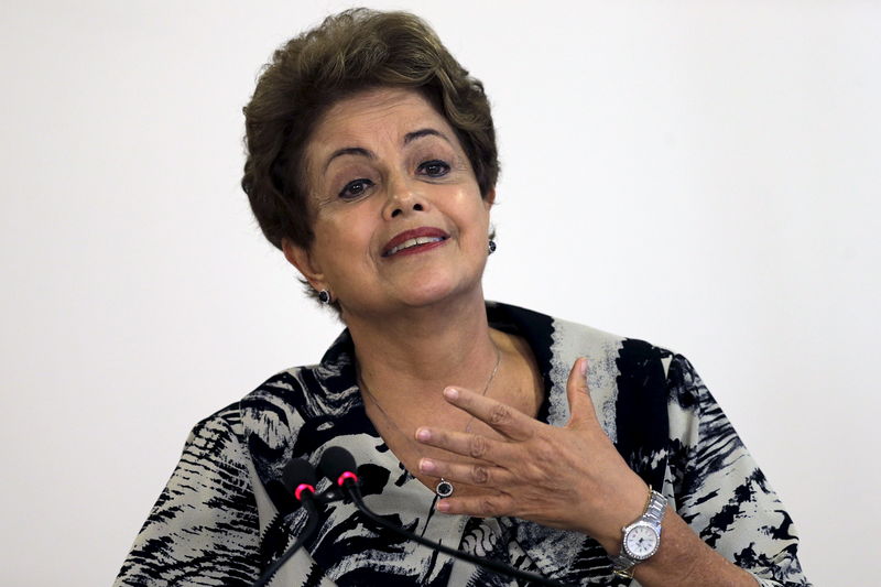 © Reuters. Presidente Dilma Rousseff durante evento no Palácio do Planalto 