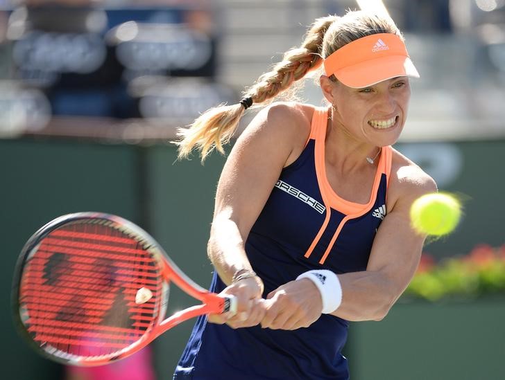 © Reuters. Tennis: BNP Paribas Open-Stephens vs Kerber