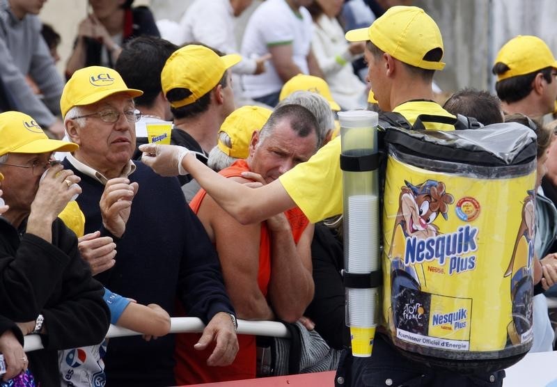 © Reuters. Nestlé reduce el azúcar añadido en Nesquik; sigue preocupación nutricional