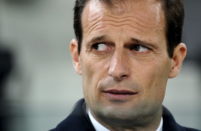 © Reuters. Técnico da Juventus Massimiliano Allegri durante jogo contra Empoli 