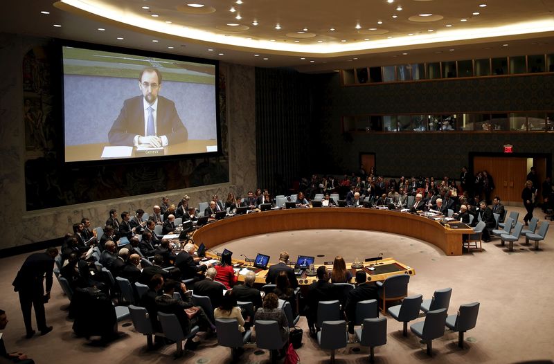 © Reuters. الامم المتحدة تقترع يوم الثلاثاء على حظر على السلاح الي اليمن وموقف روسيا غير واضح