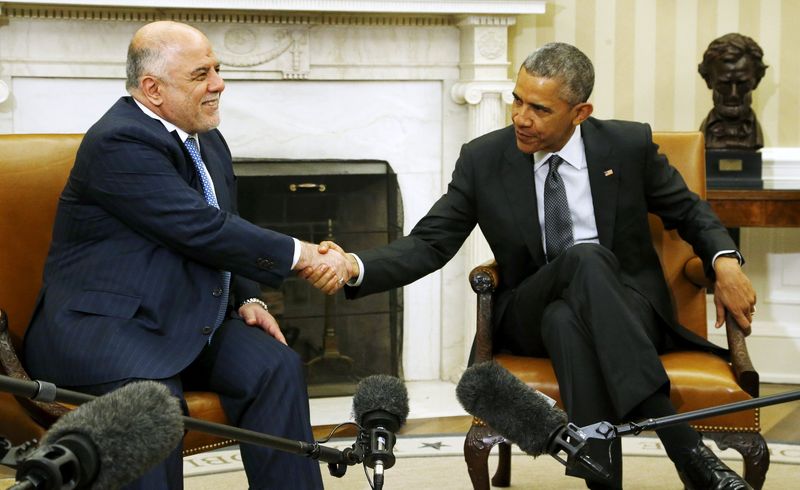© Reuters. أوباما:يجب على المقاتلين الاجانب احترام سيادة العراق