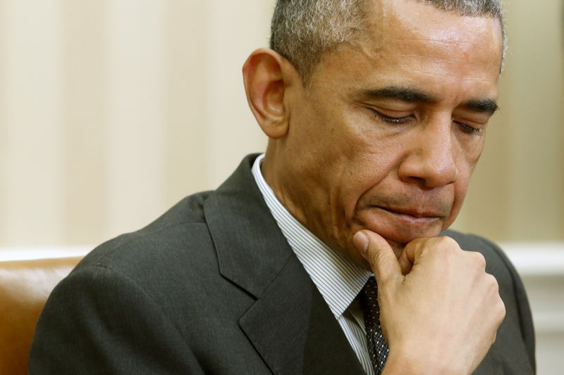 © Reuters. El presidente de Estados Unidos, Barack Obama en una reunión en la Casa Blanca, Washington