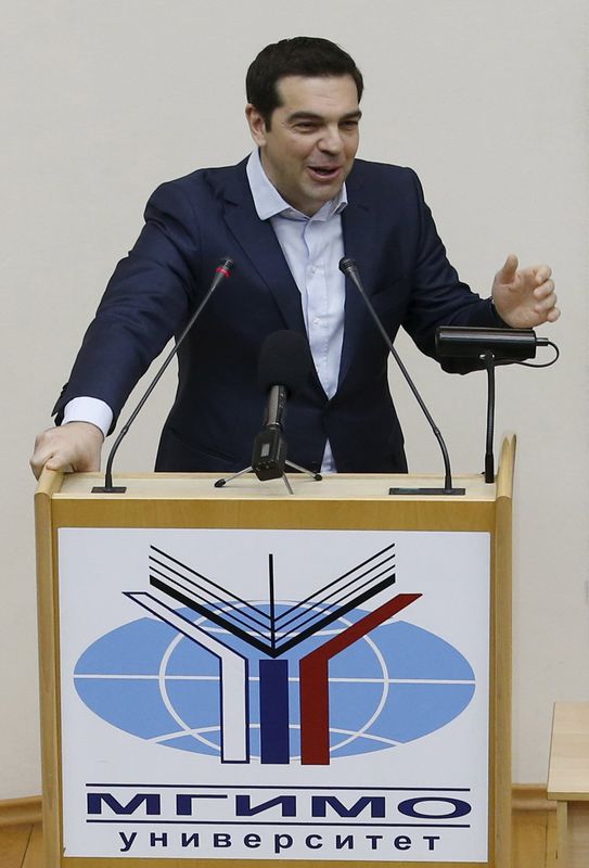 © Reuters. Il premier greco Alexis Tsipras 