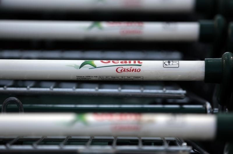 © Reuters. LEGER RALENTISSEMENT DE LA CROISSANCE DE CASINO AU 1ER TRIMESTRE