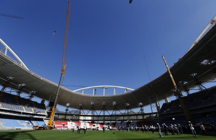 © Reuters. Obras de renovação do Engenhão