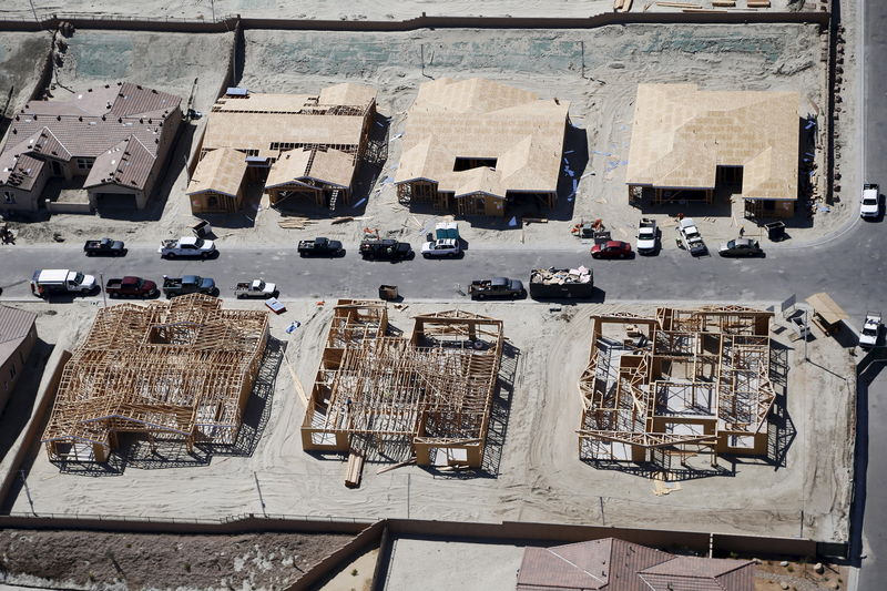 © Reuters. New home constructions are seen in Cathedral City