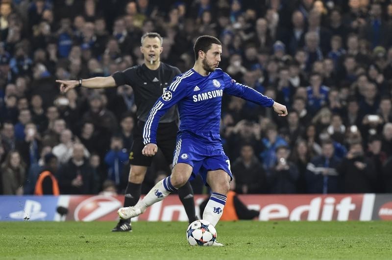 © Reuters. Chelsea v Paris St Germain - UEFA Champions League Second Round Second Leg