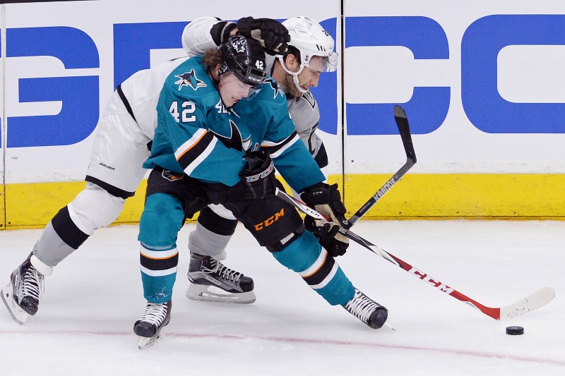 © Reuters. NHL: San Jose Sharks at Los Angeles Kings