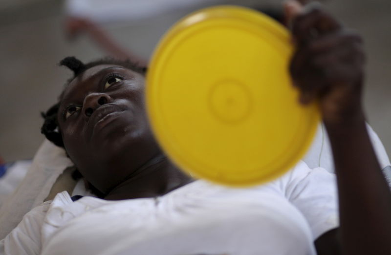 © Reuters. أمطار مبكرة في هايتي تنذر بانتشار مرض الكوليرا