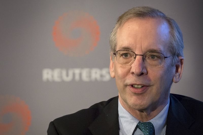 © Reuters. New York Federal Reserve Bank President William Dudley speaks at a Thomson Reuters newsmaker event in New York 