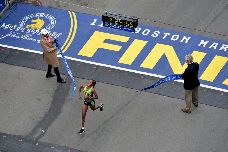 © Reuters. Running: Boston Marathon