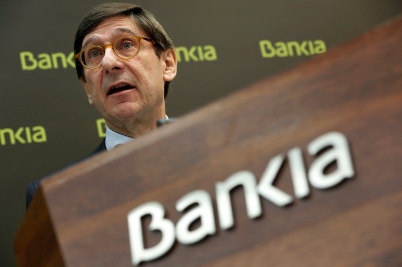 © Reuters. Bankia espera un fuerte crecimiento de beneficio en 2015